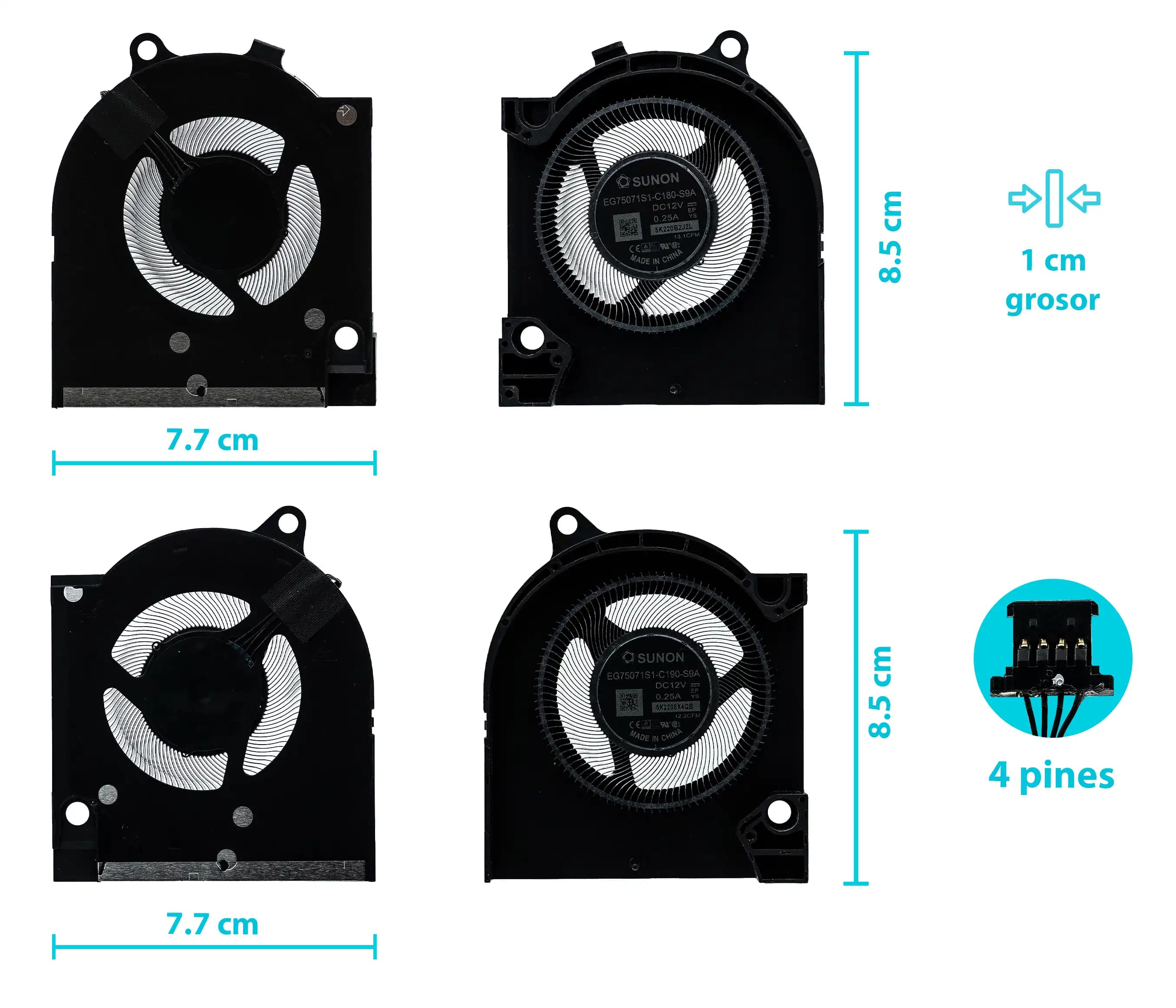 COOLER DELL CPU + GPU G16 7620 G15 5520 5525 2022 G16 7620 RTX3060 RTX3070 — imagen 1