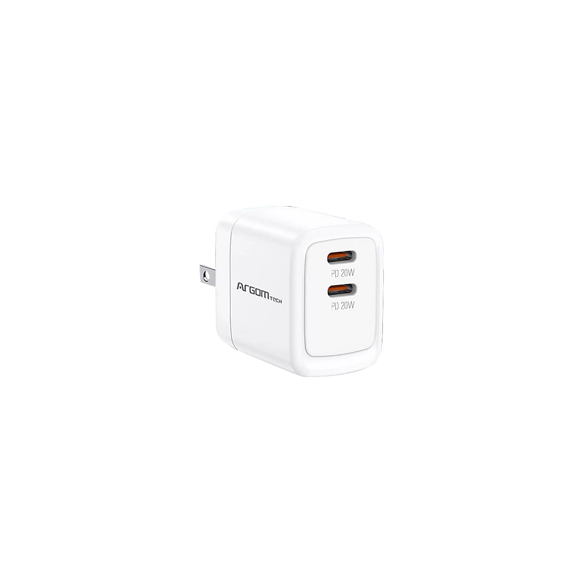 WALL CHARGER DUAL ARGOM 40W CARGA RAPIDA 2 CONT. TYPE-C BLANCO — imagen 5
