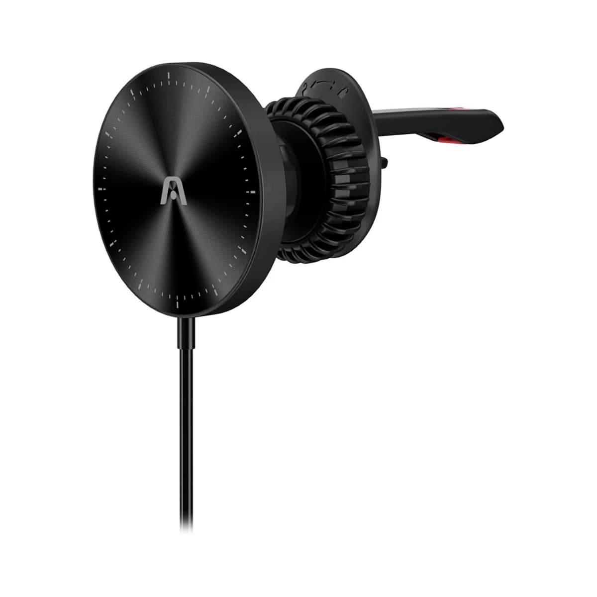 CAR MOUNT ARGOM WIRELESS FAST CHARGER MAGNETIC M4 NEGRO — imagen 5