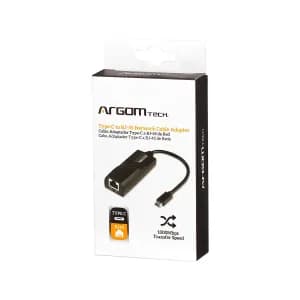 ADAPTADOR ARGOM TYPE C TO RJ45 15CM NEGRO — imagen 3