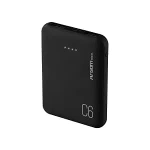 POWER BANK ARGOM 6000 ARG-PB-1136 WITH CABLE NEGRO — imagen 2
