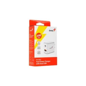 CARGADOR GENIUS PD-20AC 20W DUAL USB 3.0 - USB-C WHITE — imagen 5