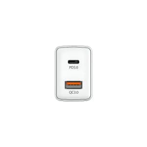 CARGADOR GENIUS PD-20AC 20W DUAL USB 3.0 - USB-C WHITE — imagen 4