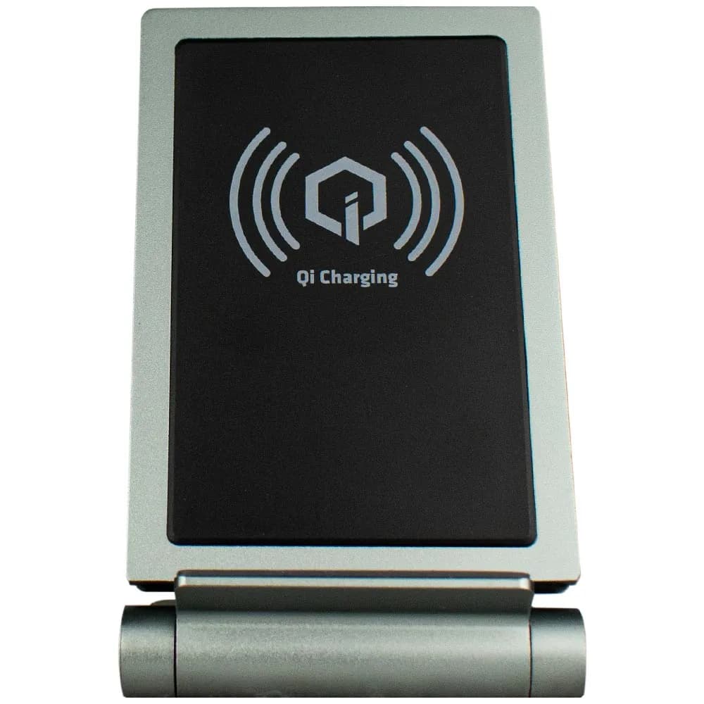 STAND SMART-PHONE QUASAD WP-2 WITH CARGADOR QI WIRELESS METALICO NEGRO — imagen 6