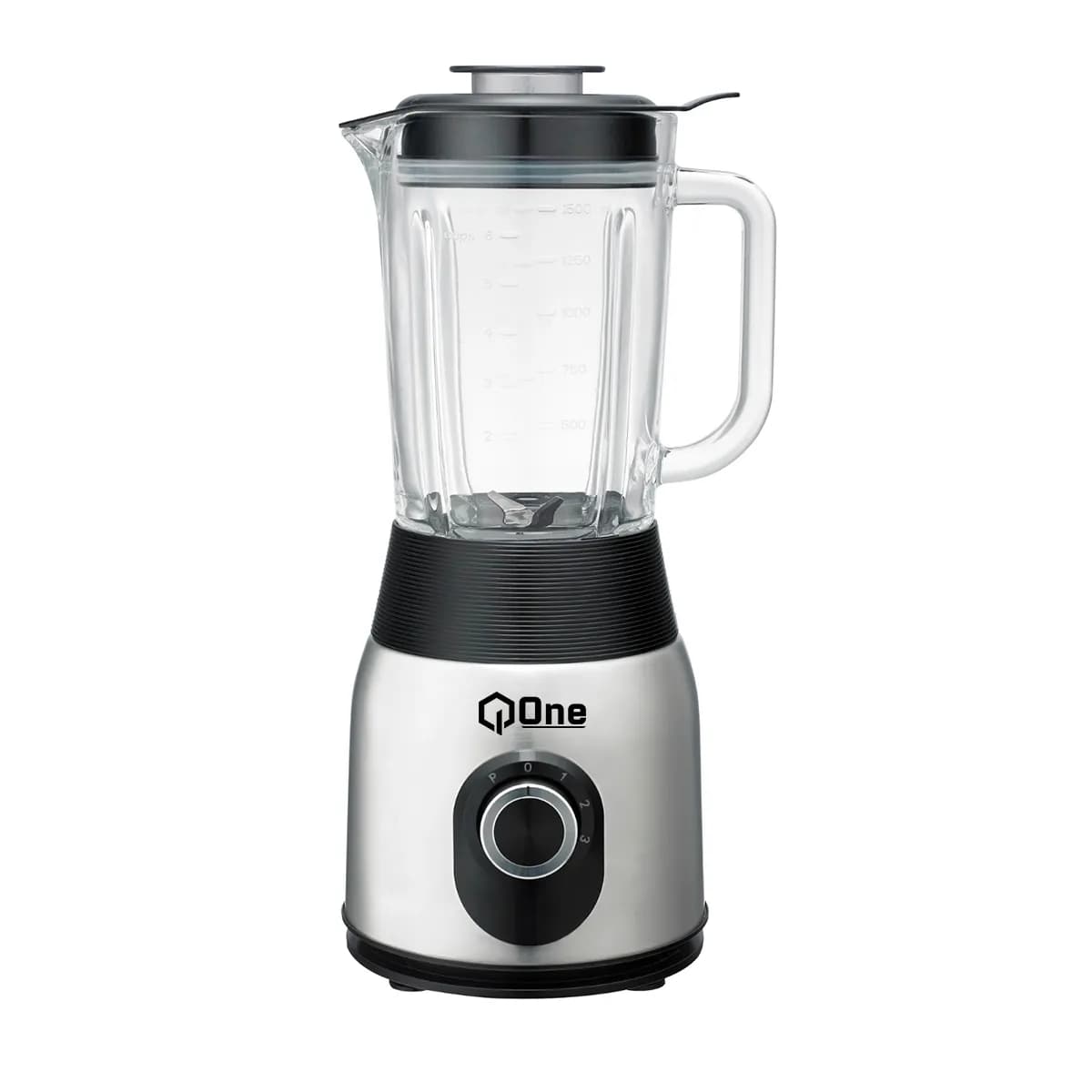 Licuadora Q-One 4 Veloc. Silver - Black — imagen 4