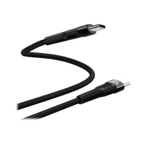CABLE ARGOM CB-0049BK TYPE-C TO TYPE-C 100W NYLON BRAIDED DURA SPEED 1.8M BLACK — imagen 3