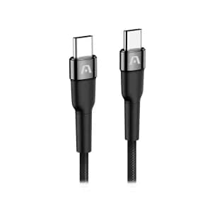 CABLE ARGOM CB-0049BK TYPE-C TO TYPE-C 100W NYLON BRAIDED DURA SPEED 1.8M BLACK — imagen 5