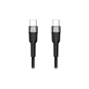 CABLE ARGOM CB-0050BK TYPE-C TO TYPE-C 100W NYLON BRAIDED DURA SPEED 3.0M BLACK — imagen 3