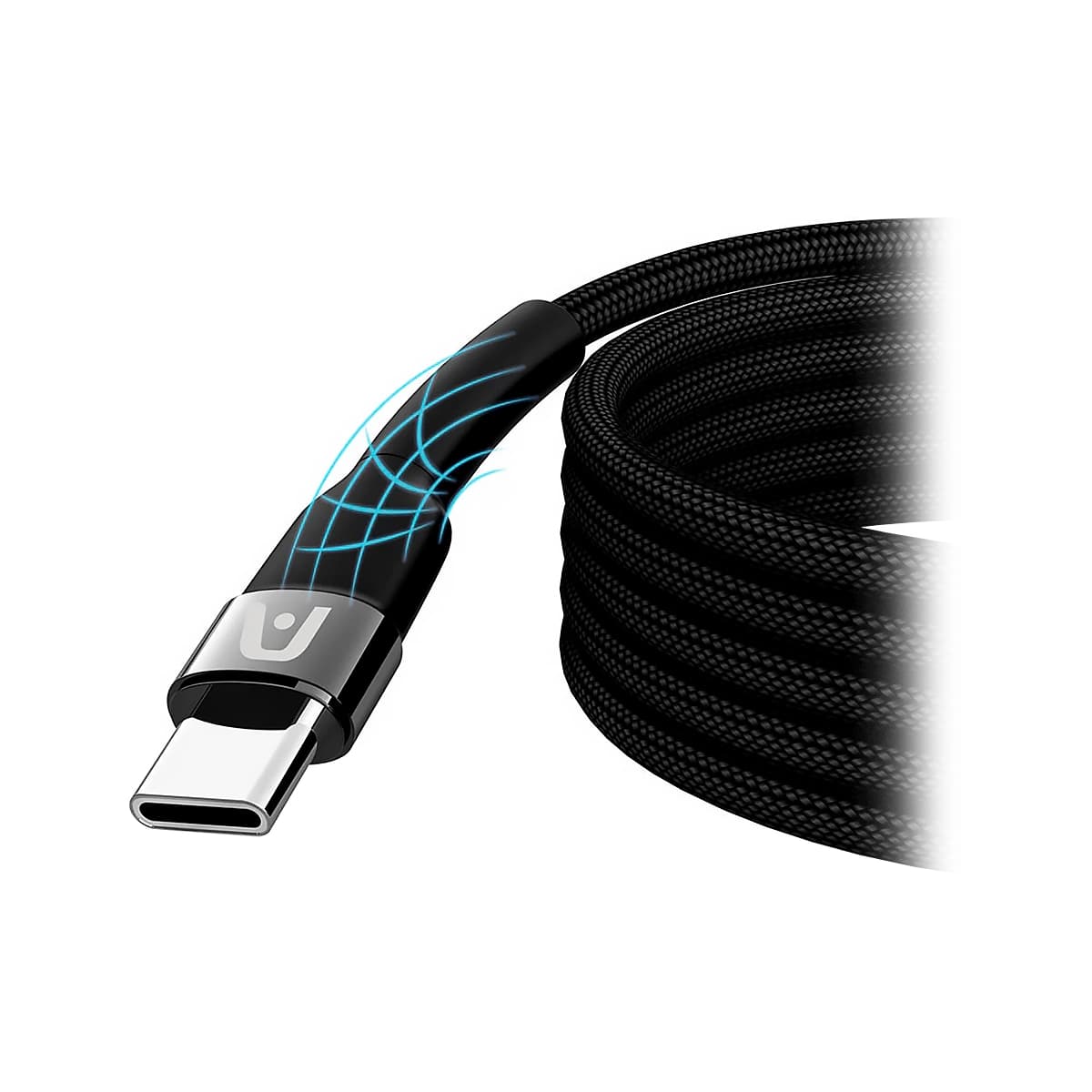 CABLE ARGOM DURASPEED TYPE-C TO TYPE-C 240W ULTRA FAST CHARGE 1.8mts Black — imagen 7