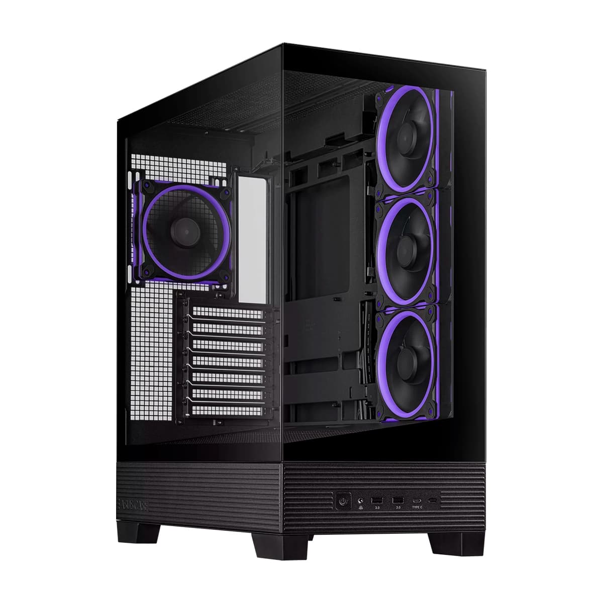 CASE ASUS A31 PLUS VIDRIO-TEMPLADO-IZQ. 2USB-3.2 ATX MID-TOWER — imagen 4