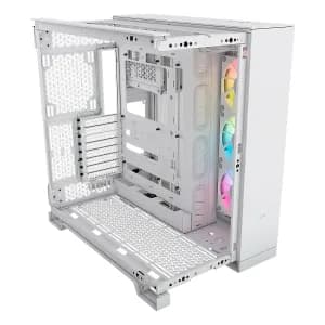 CASE CORSAIR ATX iCUE LINK 6500X RGB 3VEN. SYSTEM-HUB DOS-CAMARAS WHITE — imagen 3