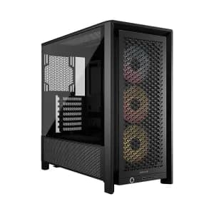 CASE CORSAIR FRAME 4000D RS ARGB Modular Mid-Tower Tempered Glass USB-C 2USB-A Black — imagen 1