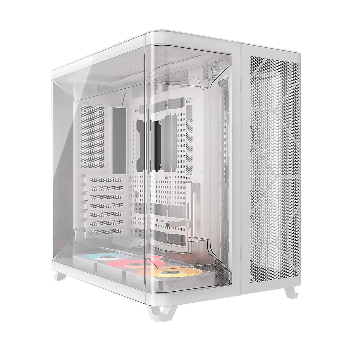 CASE CORSAIR ATX TRIPLE CAMARA ARGB AIR 5400 Tempered Glass 2USB3.2 HD-Audio Mid-Tower White — imagen 3