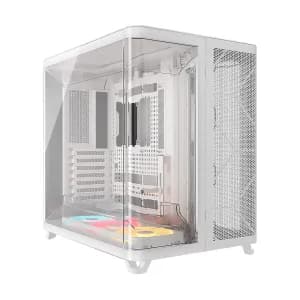CASE CORSAIR ATX TRIPLE CAMARA AIR 5400 LX-R RGB iCUE LINK Tempered 2USB3.2 HD-Audio Mid-Tower White — imagen 2