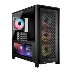 CASE CORSAIR ATX 4000D Pantalla Tactil XENEON 14.5 TEMPERED GLAS MID-TOWER CASE N-PS 4VEN-RGB NEGRO — imagen 2