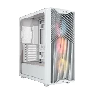 CASE CORSAIR ATX 3200D RS ARGB TEMPERED GLAS MID-TOWER USB3.2 USB2.0 SUP-9VENT. WHITE — imagen 1