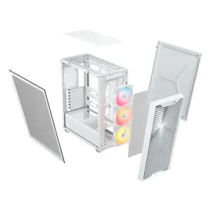 CASE CORSAIR ATX 3200D RS ARGB TEMPERED GLAS MID-TOWER USB3.2 USB2.0 SUP-9VENT. WHITE — imagen 4
