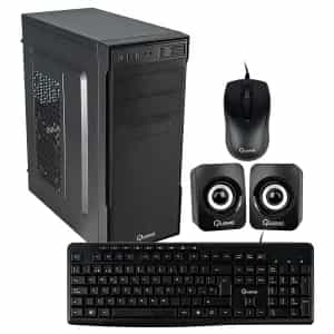CASE QUASAD C3151T 2USB3.2 USB2.0 24-4 PINES 2SATA TECL. MOU. PAR. FP-300W NEGRO
