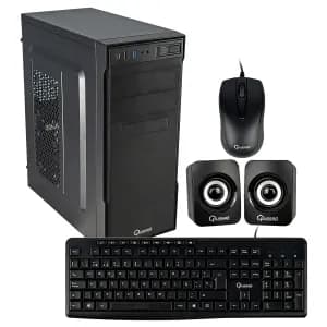 CASE QUASAD C3151T 2USB3.2 USB2.0 24-4 PINES 2SATA TECL. MOU. PAR. FP-300W NEGRO