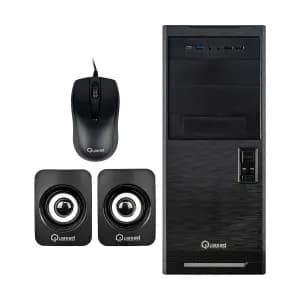 CASE QUASAD C3152 2USB3.2 USB2.0 24-4 PINES 2SATA TECL. MOU. PAR. FP-300W NEGRO — imagen 4