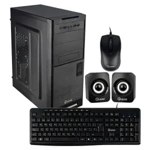CASE QUASAD C3152 2USB3.2 USB2.0 24-4 PINES 2SATA TECL. MOU. PAR. FP-300W NEGRO — imagen 2