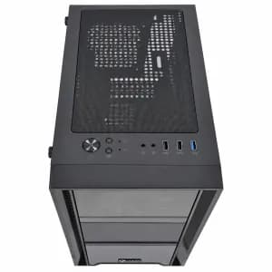 CASE QUASAD MICRO-ATX FULL-SIZE GAMING 0.5MM GLASS SIDE-GLASS 3USB 3VEN-RGB810 FPO-850 Plus ATX — imagen 4