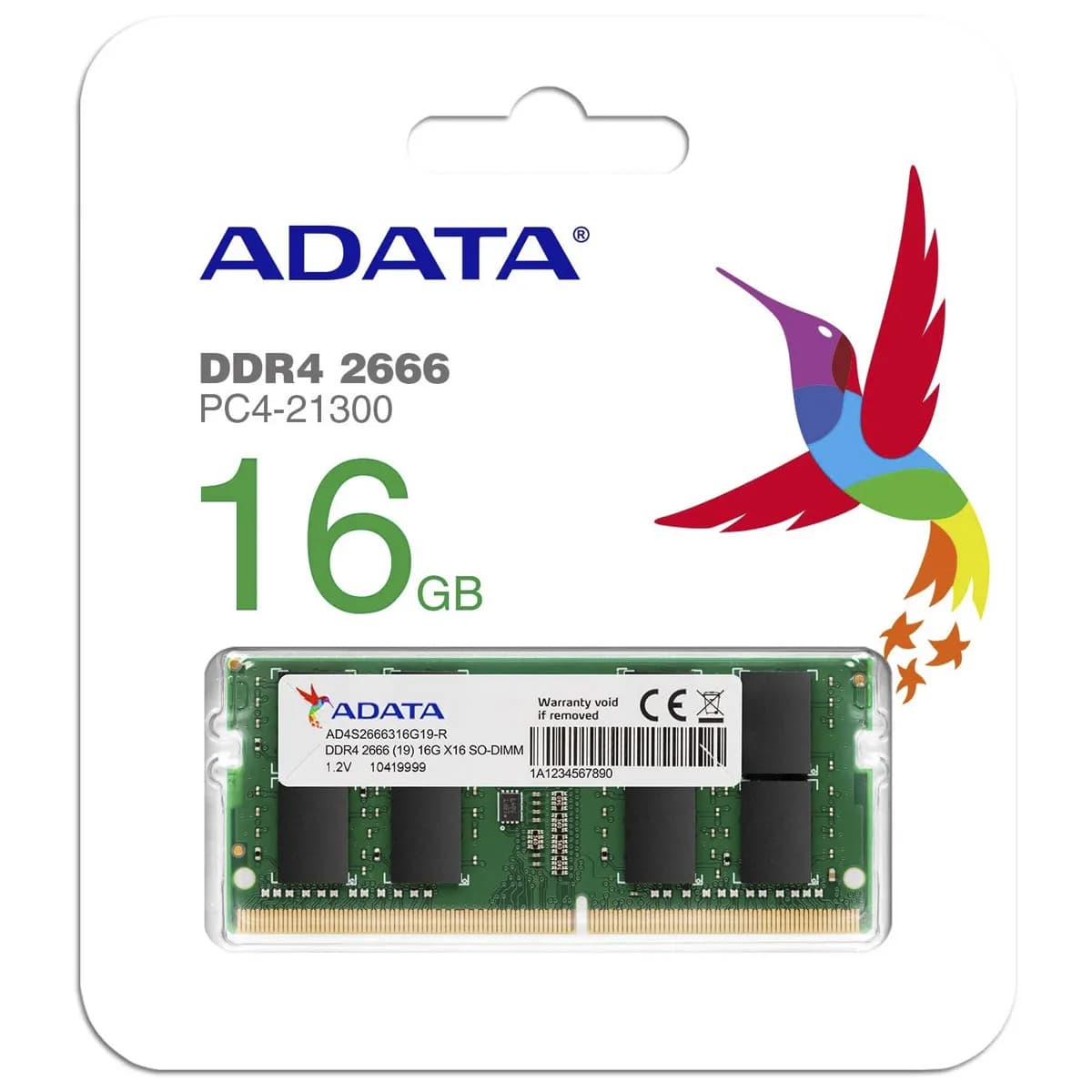 SO-DIMM ADATA 16GB PC-2666 DDR4 SINGLE TRAY SO-DIMM2666X816GBI — imagen 5