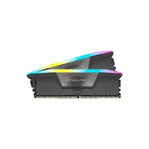 DIMM CORSAIR Vengeance RGB DDR5 6000MT-S 32GB (2 x 16GB) 288pin 1.35V CL38 Gray — imagen 2