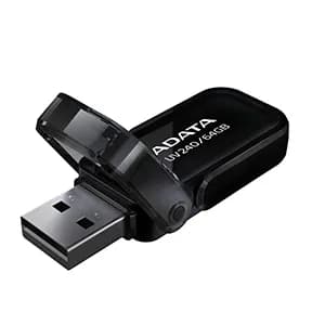 FLASH MEMORY ADATA 32GB UV240 USB 2.0 NEGRO — imagen 2