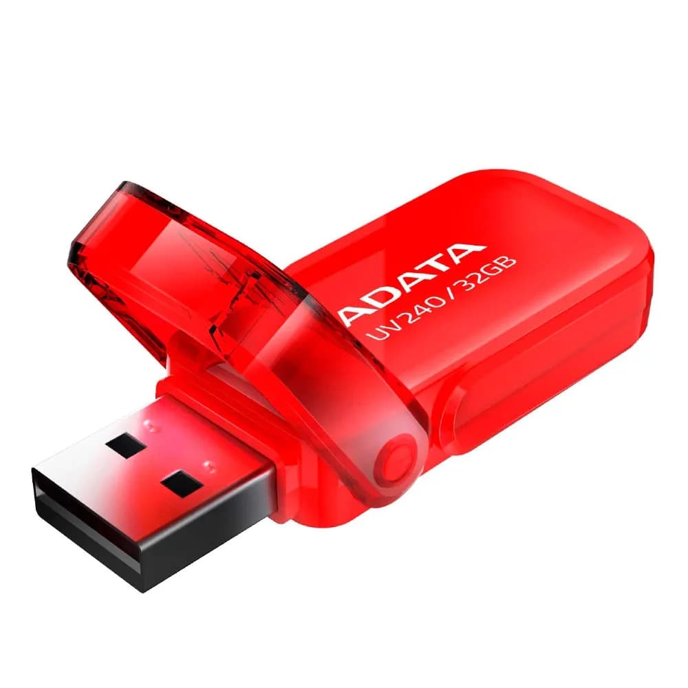 FLASH MEMORY ADATA 32GB UV240 USB 2.0 ROJO — imagen 4