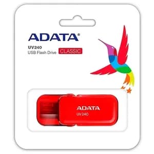 FLASH MEMORY ADATA 32GB UV240 USB 2.0 ROJO — imagen 3