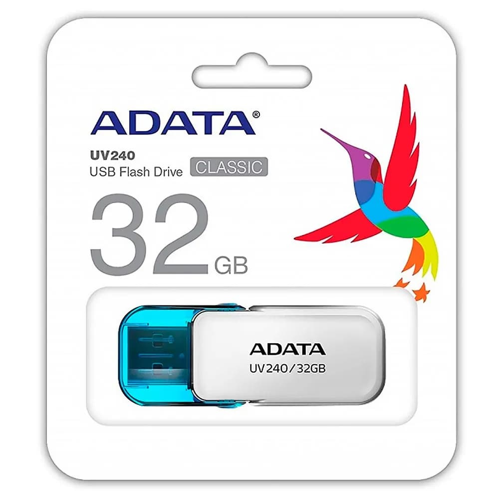FLASH MEMORY ADATA 32GB UV240 USB 2.0 BLANCO — imagen 5