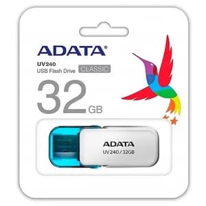FLASH MEMORY ADATA 32GB UV240 USB 2.0 BLANCO — imagen 3