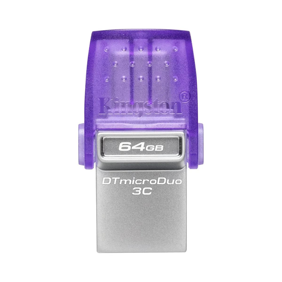 FLASH MEMORY KINGSTON 64GB DATA TRAVELER MICRO-DUO3CG3 TYPE-A - C PURPLE — imagen 4
