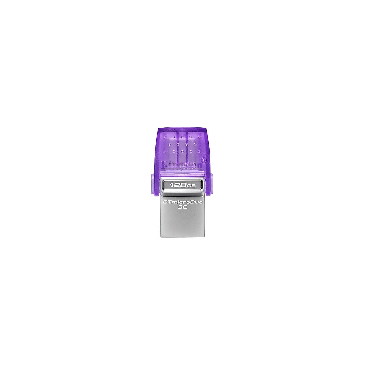 FLASH MEMORY KINGSTON 128GB DATA TRAVELER microDuo 3C TYPE-A - C PURPLE — imagen 5