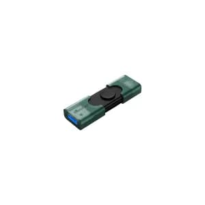 FLASH MEMORY KINGSTON 128GB DATA TRAVELER microDuo 3C TYPE-A - C PURPLE — imagen 3