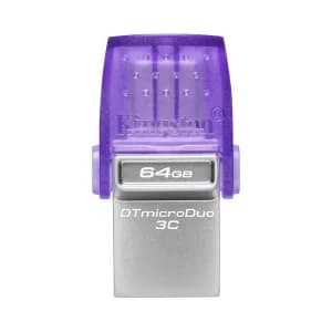 FLASH MEMORY KINGSTON 128GB DATA TRAVELER microDuo 3C TYPE-A - C PURPLE — imagen 7