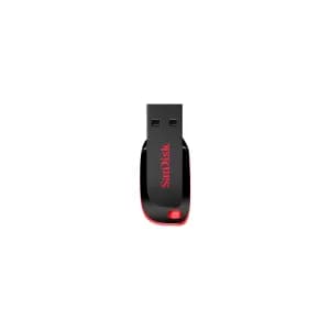 FLASH MEMORY SANDISK 16GB Cruzer Blade USB-A 2.0 Black-Red — imagen 3