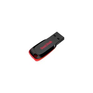 FLASH MEMORY SANDISK 128GB Cruzer Blade USB-A 2.0 Black-Red — imagen 1