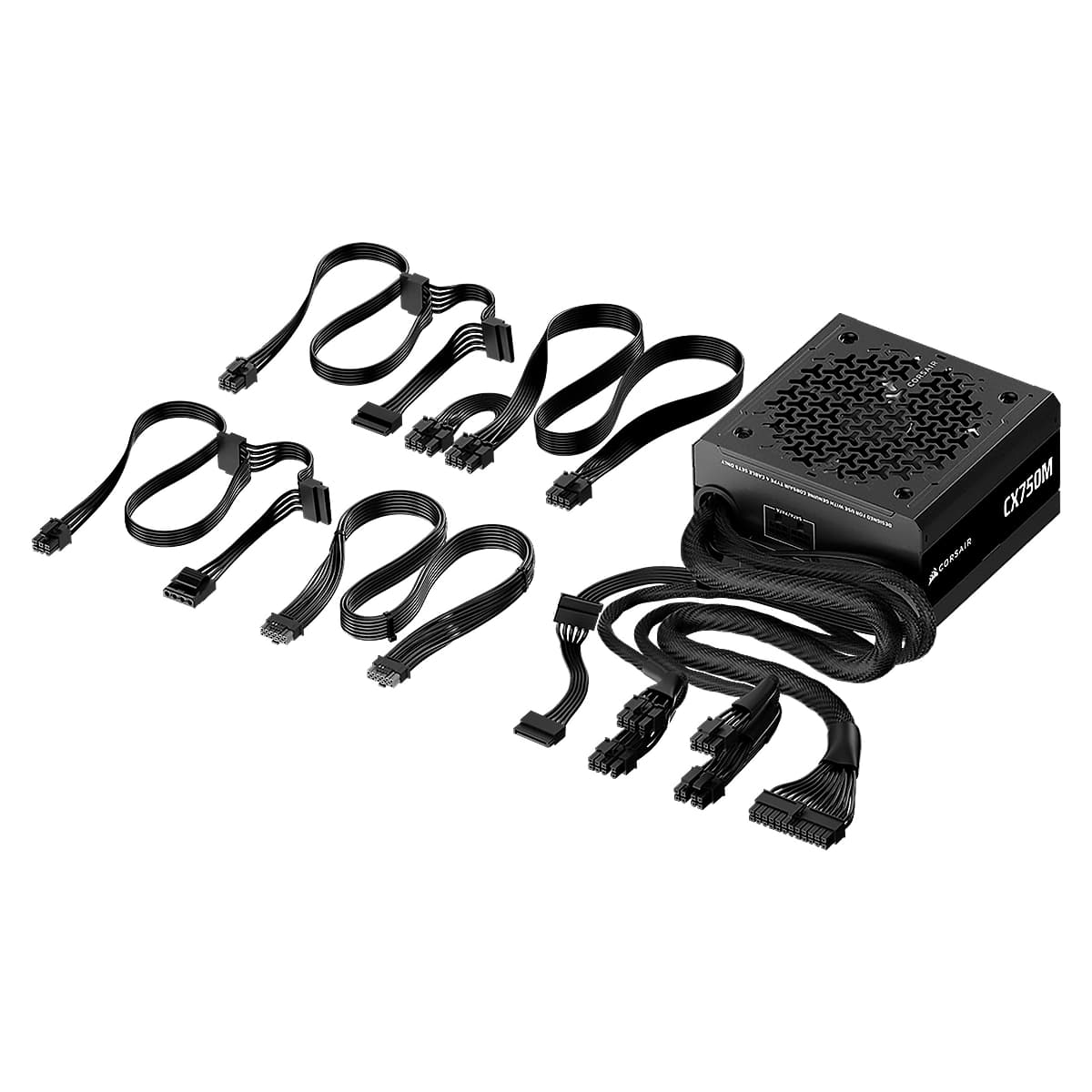 FUENTE DE PODER CORSAIR 750W CX-M CX-750M Series 80 Plus Bronze Semi-Modular Low-Noise — imagen 7