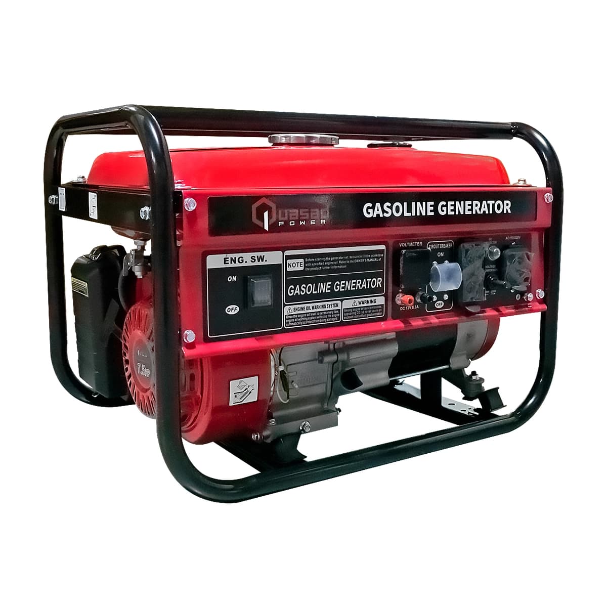 GENERADOR ELECTRICO QUASAD BS-3500 Gasolina Rated Output 2.8kw Max. Out. 3.0kw 100-220V — imagen 3
