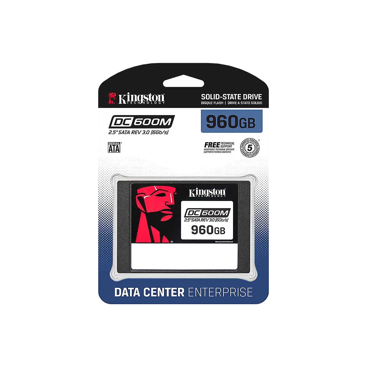 HDD KINGSTON DC600M 960GB SATA SSDS 2.5INCH 3D TLC SATA III — imagen 3