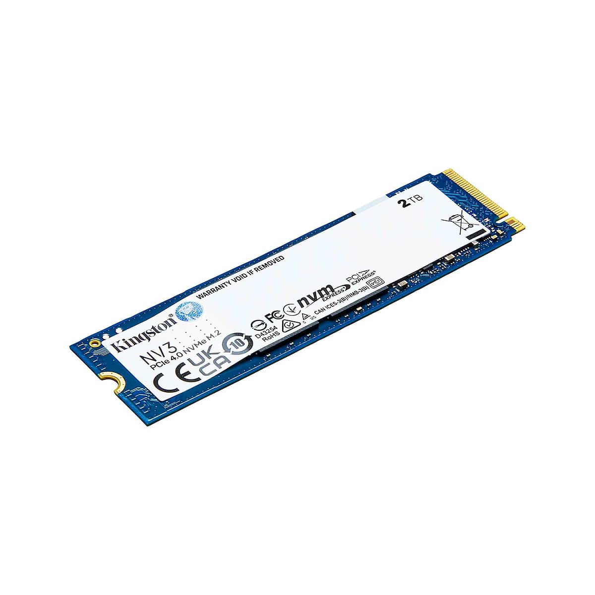 SSD KINGSTON 2TB M.2 2280 SNV3S-2000G PCIe 4.0 x 4 NVMe 6000-5000MB-s NAND 3D — imagen 6