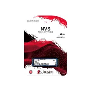 SSD KINGSTON 4TB M.2 2280 SNV3S-4000G PCIe 4.0 x 4 NVMe 6000-5000MB-s NAND 3D — imagen 4