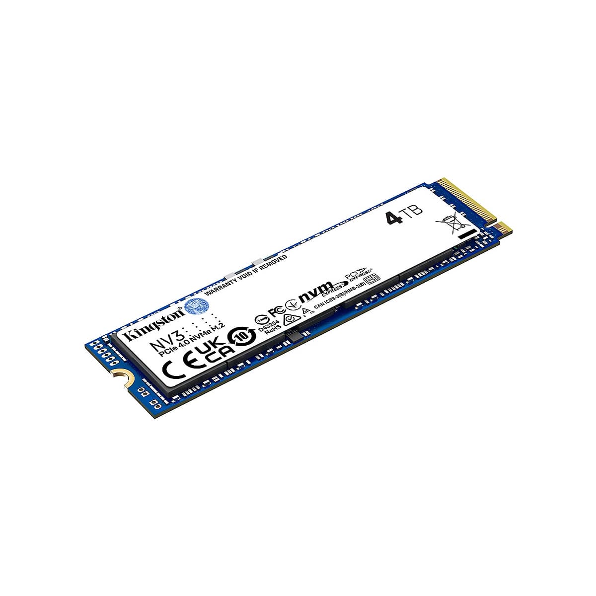 SSD KINGSTON 4TB M.2 2280 SNV3S-4000G PCIe 4.0 x 4 NVMe 6000-5000MB-s NAND 3D — imagen 6