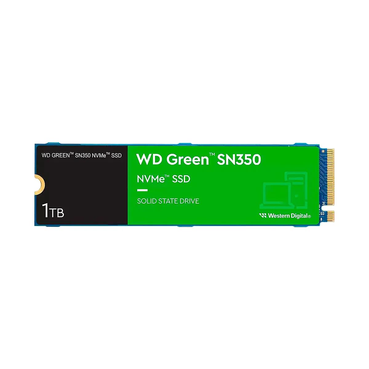 SSD WESTERN DIGITAL SN350 NVME 1TB GEN3X4 PCIE M.2 2280 1850MBS GREEN — imagen 5