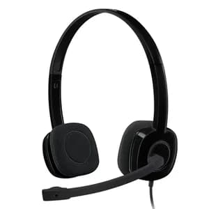 HEADSET LOGITECH H151 STEREO WIRED 1.8MTS CONEXION 3.5MM NEGRO — imagen 2
