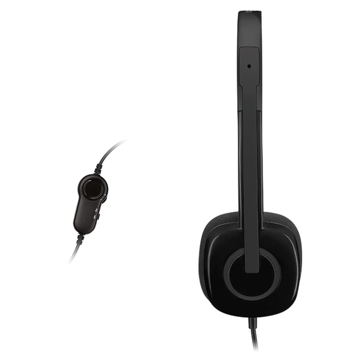 HEADSET LOGITECH H151 STEREO WIRED 1.8MTS CONEXION 3.5MM NEGRO — imagen 7