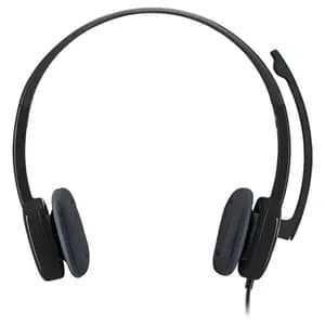 HEADSET LOGITECH H151 STEREO WIRED 1.8MTS CONEXION 3.5MM NEGRO — imagen 3