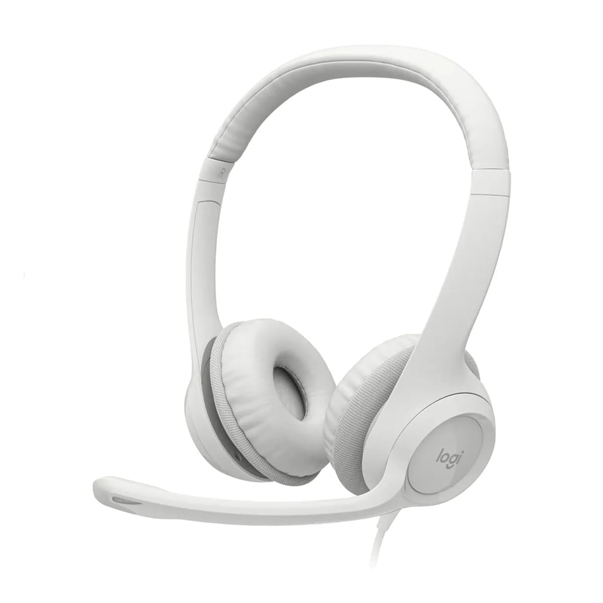HEADSET LOGITECH H390 WIRED USB-A OFF-WHITE — imagen 6